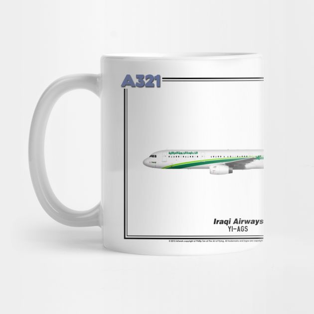 Airbus A321 - Iraqi Airways (Art Print) by TheArtofFlying